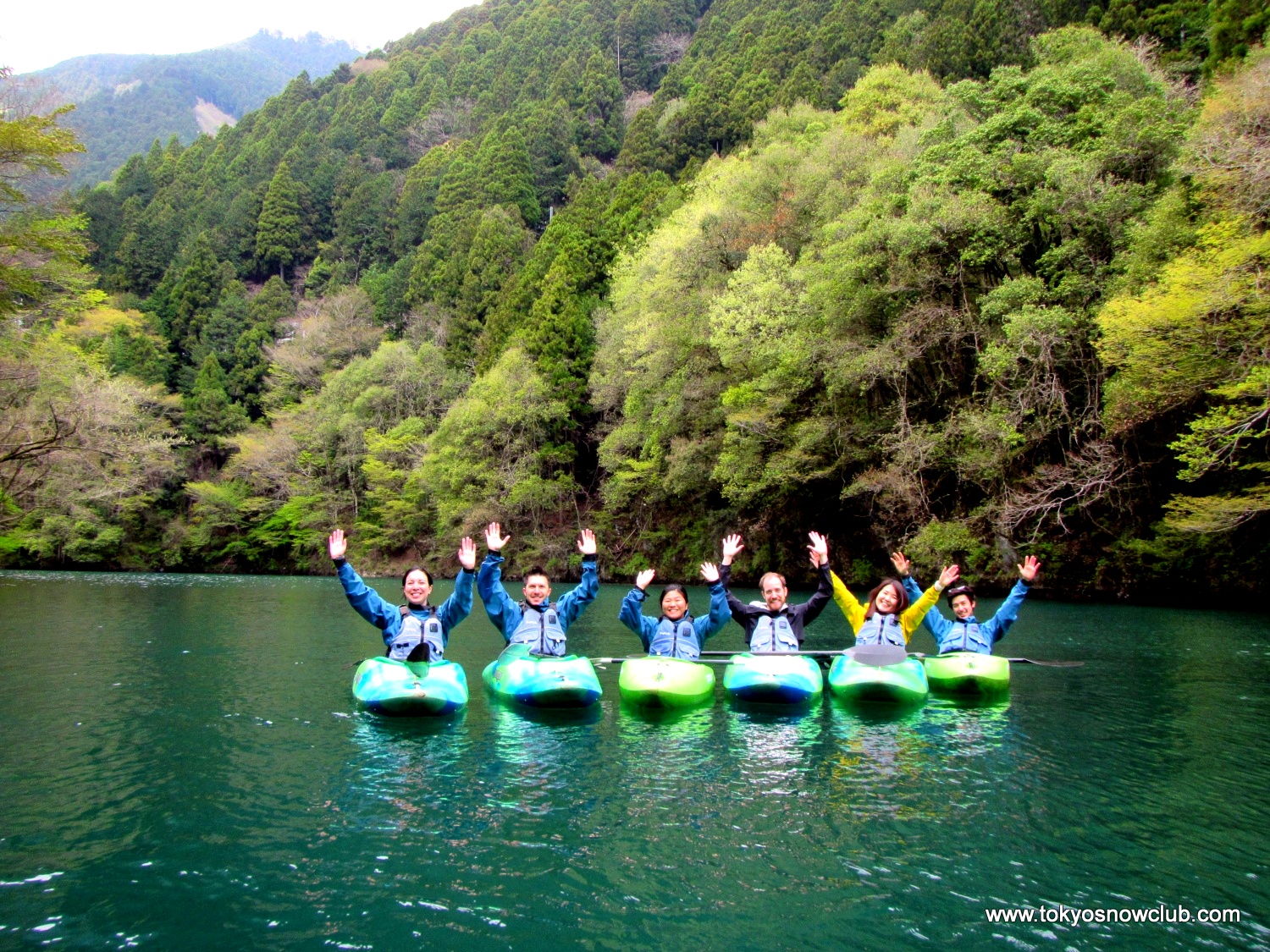 Kayaking in Okutama